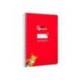 CUADERNO ESPIRAL MARCA LIDERPAPEL DI N A5 PAUTAGUIA TAPA DURA 80H 90 GR CUADRO PAUTADO 5MM COLOR ROJO