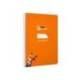 CUADERNO ESPIRAL MARCA LIDERPAPEL DI N A5 PAUTAGUIA TAPA DURA 80H 90 GR CUADRO PAUTADO 5MM COLOR NARANJA