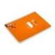 CUADERNO ESPIRAL MARCA LIDERPAPEL DI N A5 PAUTAGUIA TAPA DURA 80H 90 GR CUADRO PAUTADO 5MM COLOR NARANJA
