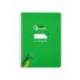 CUADERNO ESPIRAL MARCA LIDERPAPEL DI N A5 PAUTAGUIA TAPA DURA 80H 90 GR CUADRO PAUTADO 4MM COLOR VERDE