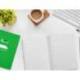 CUADERNO ESPIRAL MARCA LIDERPAPEL DI N A5 PAUTAGUIA TAPA DURA 80H 90 GR CUADRO PAUTADO 4MM COLOR VERDE