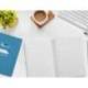 CUADERNO ESPIRAL MARCA LIDERPAPEL DI N A5 PAUTAGUIA TAPA DURA 80H 90 GR CUADRO PAUTADO 4MM COLOR AZUL