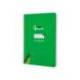 CUADERNO ESPIRAL MARCA LIDERPAPEL DI N A5 PAUTAGUIA TAPA DURA 80H 90 GR CUADRO PAUTADO 3MM COLOR VERDE