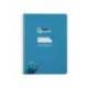 CUADERNO ESPIRAL MARCA LIDERPAPEL DI N A5 PAUTAGUIA TAPA DURA 80H 90 GR CUADRO PAUTADO 3MM COLOR AZUL