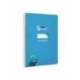 CUADERNO ESPIRAL MARCA LIDERPAPEL DI N A5 PAUTAGUIA TAPA DURA 80H 90 GR CUADRO PAUTADO 3MM COLOR AZUL