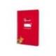 CUADERNO ESPIRAL MARCA LIDERPAPEL DI N A5 PAUTAGUIA TAPA BLANDA 40H 75 GR CUADRO PAUTADO 4MM COLOR ROJO