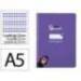 CUADERNO ESPIRAL MARCA LIDERPAPEL DI N A5 PAUTAGUIA TAPA BLANDA 40H 75 GR CUADRO PAUTADO 2,5MM COLOR LILA