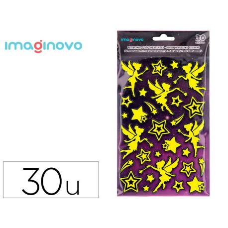 PEGATINAS MARCA IMAGINOVO LUMINOSAS HADAS CON RELIEVE 190X105 MM EN BLISTER