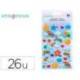 PEGATINAS MARCA IMAGINOVO ARCOIRIS MAGIC DREAMS CON RELIEVE 190X105 MM EN BLISTER