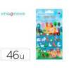 PEGATINAS MARCA IMAGINOVO CUTE ANIMALES GRANJA CON RELIEVE 190X105 MM EN BLISTER