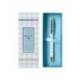 BOLIGRAFO BELIUS PERFECT PICNIC DAY ALUMINIO AZUL CELESTE DORADO TINTA AZULCAJA DE DISEÑO