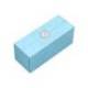 ROLLER MARCA BELIUS BELLA ALUMINIO COLOR AZUL CELESTE DISEÑO PLATEADO RELIEVE TINTA COLOR NEGRO CAJA DE DISEÑO
