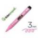 ROTULADOR MARCA LIDERPAPEL ACRYLIC BASE AGUA TODO TIPO DE SUPERFICIE PUNTA REDONDA 3 MM ROSA CLARO