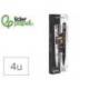 ROTULADOR MARCA LIDERPAPEL ACRYLIC BASE AGUA TODO TIPO DE SUPERFICIE PUNTA FINA 0,7 MM CAJA DE 4 PERFILADORES
