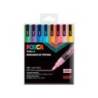 ROTULADOR MARCA UNI POSCA PC-3M/8C MARCADOR DE PINTURA PUNTA CONICA 0,9-1,3 MM ESTUCHE DE 8 UNIDADES COLORES PURPURINA