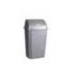 PAPELERA BASCULANTE MARCA PLASTICFORTE PLASTICO 15 LITROS COLOR PLATA 285X225X470 MM