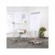 Pizarra Blanca Metalica Magnetica con ruedas incluye 2 brazos laterales 68x104