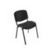 SILLA ROCADA CONFIDENTE ESTRUCTURA METALICA TAPIZADA EN TELA IGNIFUGA COLOR NEGRA 57X81X48 CM