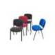 SILLA ROCADA CONFIDENTE ESTRUCTURA METALICA TAPIZADA EN TELA IGNIFUGA COLOR NEGRA 57X81X48 CM