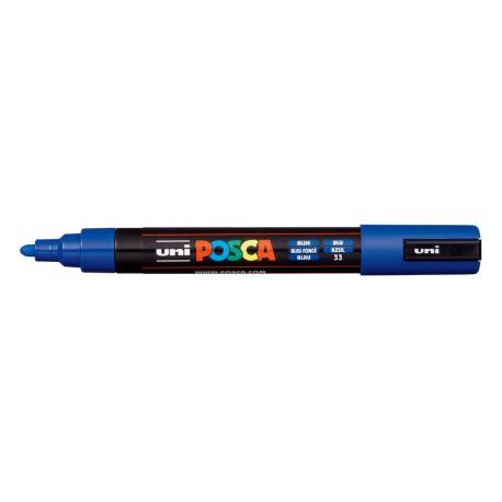 ROTULADOR MARCA UNI POSCA PC-5M MARCADOR DE PINTURA PUNTA CONICA 1,8-2,5 MM AZUL