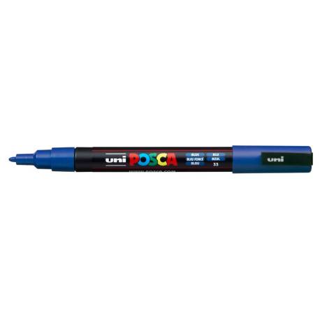 ROTULADOR MARCA UNI POSCA PC-3M MARCADOR DE PINTURA PUNTA CONICA 0,9-1,3 MM AZUL