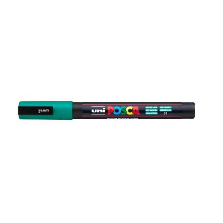 ROTULADOR MARCA UNI POSCA 0,9 - 1,3 MM PC-3M ESMERALDA