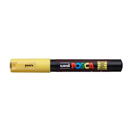 ROTULADOR MARCA UNI POSCA 0,7 MM PC-1M AMARILLO