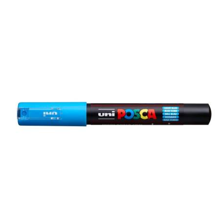 ROTULADOR MARCA UNI POSCA 0,7 MM PC-1M AZUL CLARO