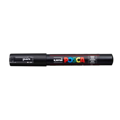 ROTULADOR MARCA UNI POSCA 0,7 MM PC-1M NEGRO