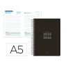 AGENDA ESCOLAR LIDERPAPEL 25-26 ESPIRAL BASIC NEGRO DIA PAGINA DIN A5 BILINGÜE PAPEL FSC 70 GR FSC 70 GR