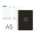 AGENDA ESCOLAR LIDERPAPEL 25-26 ESPIRAL BASIC NEGRO DIA PAGINA DIN A5 BILINGÜE PAPEL FSC 70 GR FSC 70 GR
