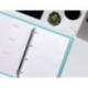 RECAMBIO A4 MARCA LIDERPAPEL 120 HOJAS 90G/M2 CUADRO 5 MM 4 TALADROS BANDAS DE 5 COLORES PASTELES