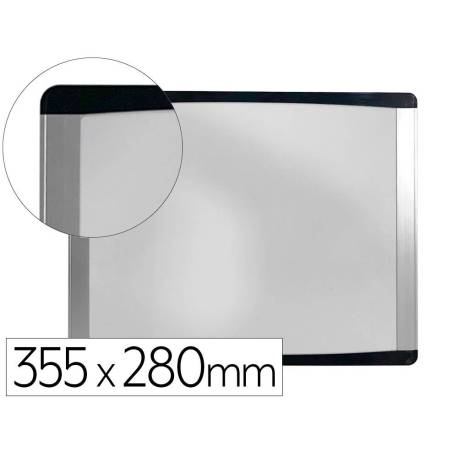 PIZARRA BLANCA MARCA BI-OFFICE INKA MAGNETICA ACERO LACADO MARCO DE ALUMINIO 355X280 CM