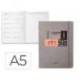 AGENDA ESCOLAR ANTARTIK 25-26 ENCUADERNADA GO! SIMIL PIEL GRIS SEMANA VISTA DIN A5 BILINGÜE PAPEL FSC 80 GR