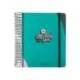 AGENDA ESCOLAR ANTARTIK 25-26 ESPIRAL FUN DAY TURQUESA DIA PAGINA DIN A5 BILINGÜE PAPEL FSC 80 GR