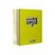 AGENDA ESCOLAR ANTARTIK 25-26 ESPIRAL NEON AMARILLO DIA PAGINA DIN A5 BILINGÜE PAPEL FSC 80 GR