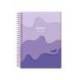 AGENDA ESCOLAR LIDERPAPEL 25-26 ESPIRAL MELTING MORADO DIA PAGINA DIN A5 BILINGÜE PAPEL FSC 80 GR