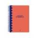 AGENDA ESCOLAR MARCA LIDERPAPEL 25-26 ESPIRAL CLASSIC ROJO SEMANA VISTA A5 BILINGÜE PAPEL FSC 70 GR