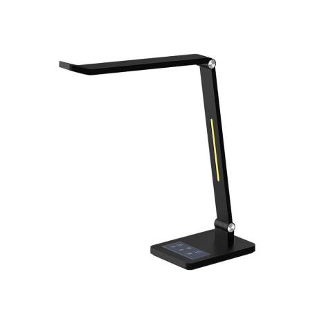 LAMPARA DE OFICINA MARCA Q-CONNECT SOBREMESA PROFESIONAL ABS 40 LEDS 10 W INTERRUPTOR SENSOR 3 NIVELES COLOR NEGRO