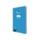 CUADERNO ESPIRAL MARCA LIDERPAPEL DI N A4 PAUTAGUIA TAPA BLANDA 80H 75 GR CUADRO PAUTADO 3MM COLOR AZUL