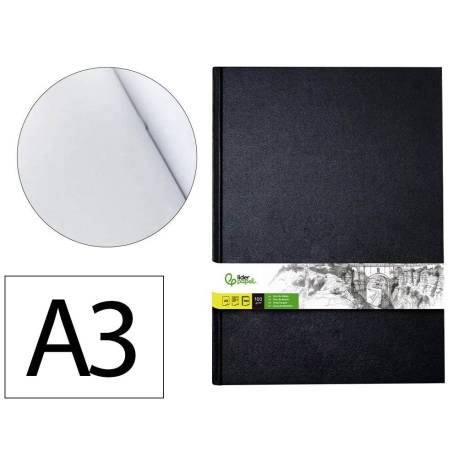 BLOC DIBUJO MARCA LIDERPAPEL ESBOZOS ENCUADERNADO DIN A3 420X297 MM 100 HOJAS 100 GR/M2