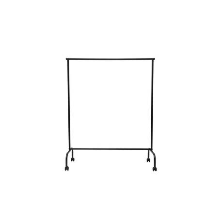 PERCHERO MARCA ROCADA MAULLIMBO CABALLETE EXTENSIBLE CON RUEDAS COLOR NEGRO 1270X505X1570 MM
