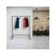 PERCHERO MARCA ROCADA MAULLIMBO CABALLETE EXTENSIBLE CON RUEDAS COLOR NEGRO 1270X505X1570 MM
