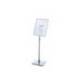 EXPOSITOR MARCA ROCADA DE SUELO MAGNETICO ROTATIVO 90 HORIZONTAL/VERTICAL ALTURA AJUSTABLE DIN A3
