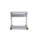 MESA ORDENADOR MARCA ROCADA RD-9100 SISTEMA BLOQUEO CON RUEDAS ESTRUCTURA METALICA CON BANDEJA TECLADO EXTRAIBLE
