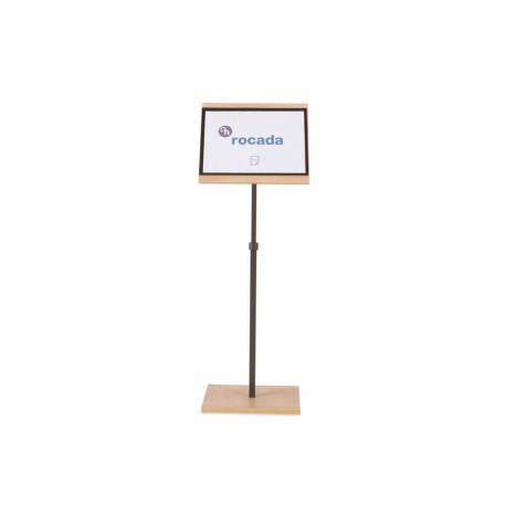 EXPOSITOR MARCA ROCADA DE SUELO SERIE NATURAL MAGNETICO ROTATIVO 360 ALTURA AJUSTABLE DIN A3