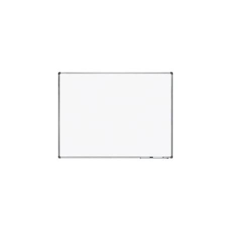PIZARRA BLANCA MARCA ROCADA LACADA MAGNETICA MARCO ALUMINIO CON CANTONERAS 90X120 CM