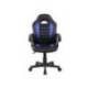 SILLA MARCA ROCADA GAMING CON BRAZOS FIJOS BASE NYLON CON RUEDAS SIMILPIEL NEGRO/AZUL 435X430X880-995 MM