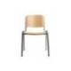 SILLA MARCA ROCADA CONFIDENTE ESTRUCTURA METALICA ASIENTO Y RESPALDO MADERA NATURAL 570X410X810 MM