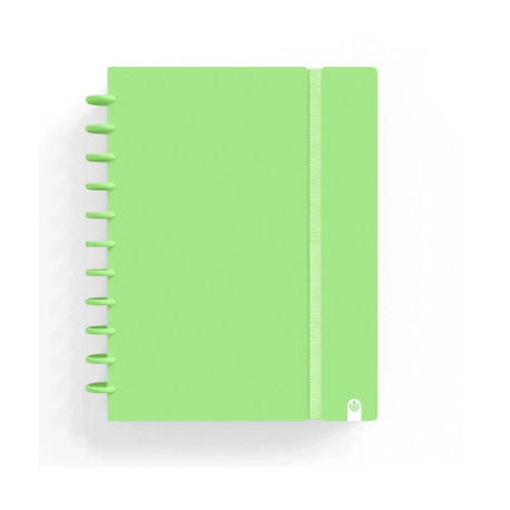 CUADERNO CARCHIVO INGENIOX FOAM A4 80H CUADRICULA VERDE PASTEL